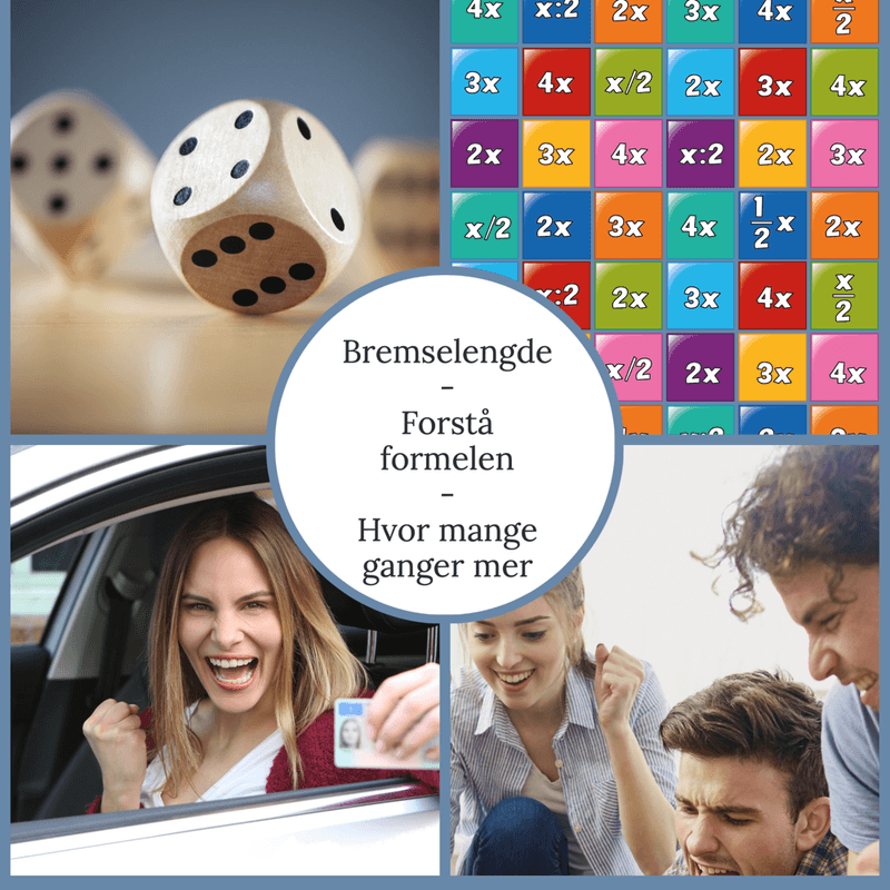 Bremselengde- formel- hvor mange ganger mer?