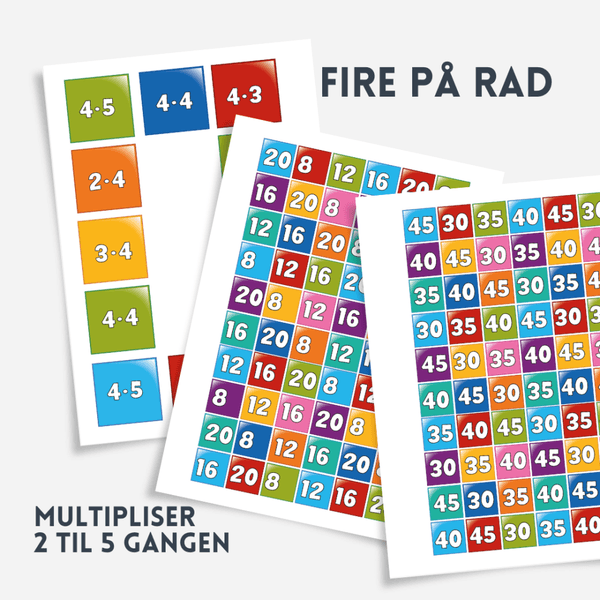 Fire p&aring; rad med 2 til 5- gangen!