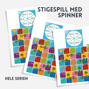 Hovedbilde Stigespill med spinner- hele serien