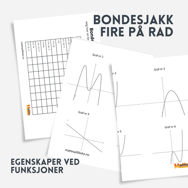 Bondesjakk |  Polynomfunksjoner og lineære funksjoner | Se egenskaper ved  grafen