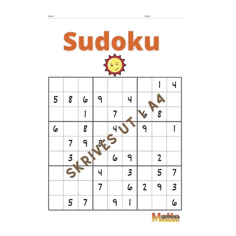 Sudoku med sommermotiv